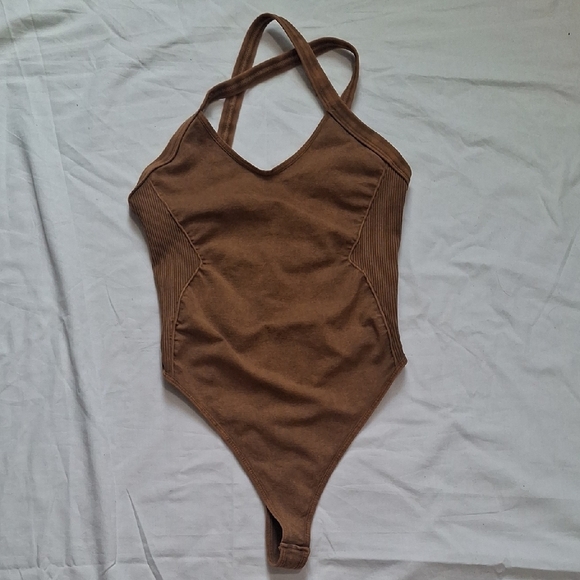 FP Movement by Free People Wome's Brown Bodysuit - Picture 1 of 8